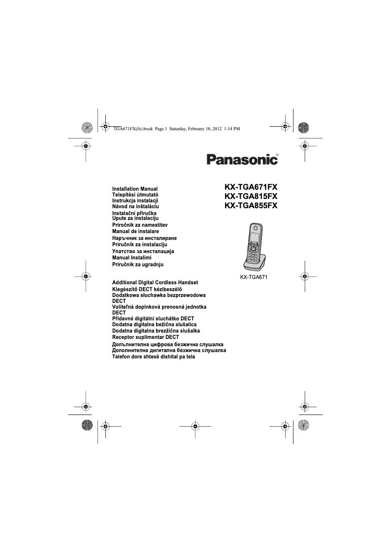 Página 1 del manual Manual de usuario Panasonic KX-TGA815FX