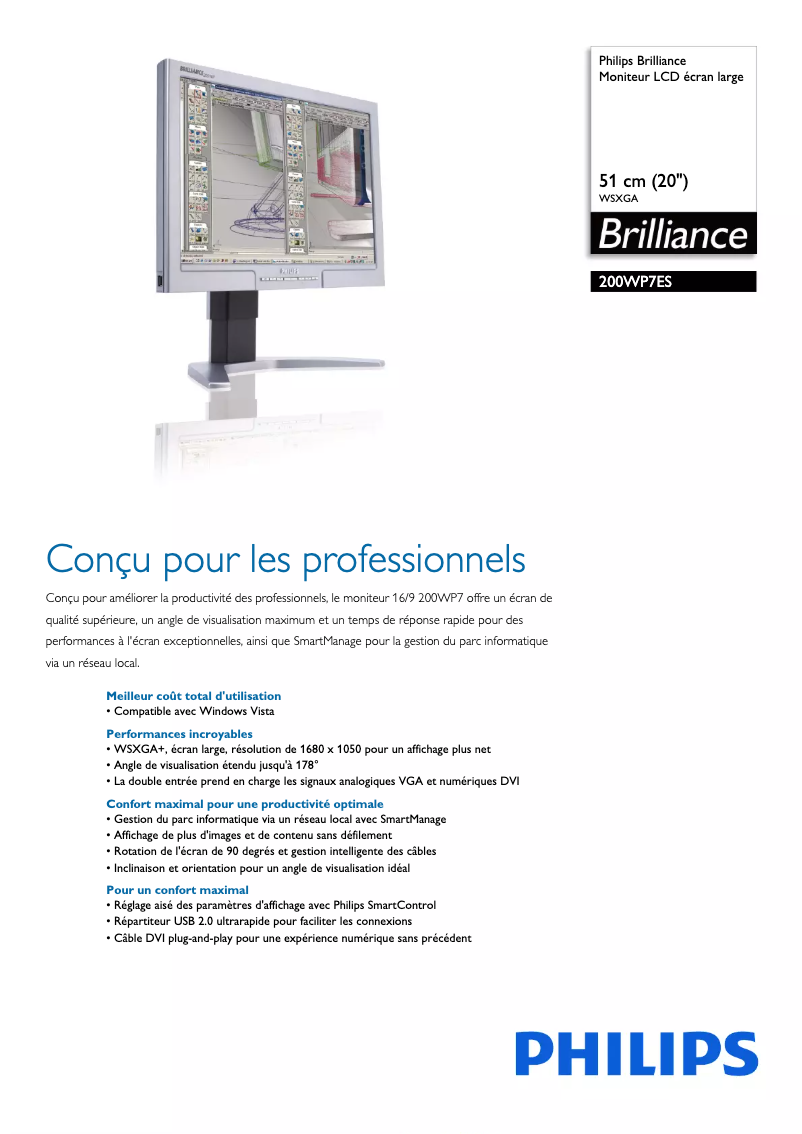 Imagen de la primera página del manual del dispositivo Brilliance 200WP7ES