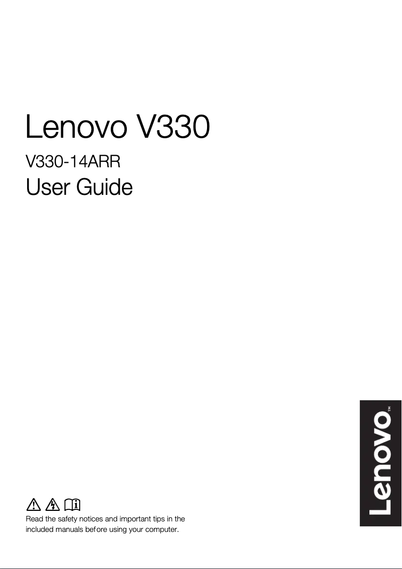 Page n°1 - Manuel utilisateur Lenovo V330-14ARR