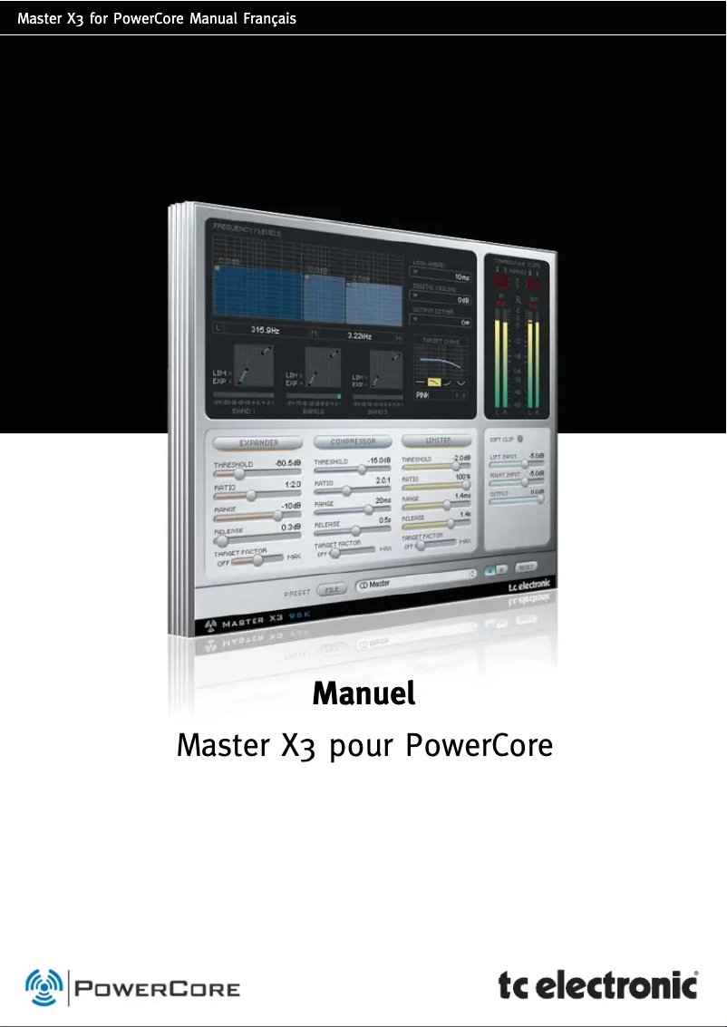Page 1 de la notice Manuel utilisateur TC Electronic Master X3