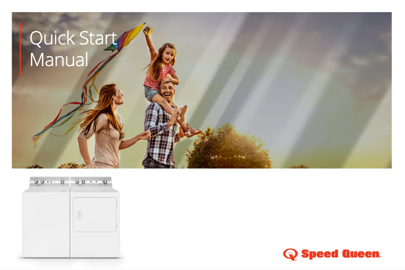 Page 1 de la notice Guide de démarrage rapide Speed Queen TC5003BN