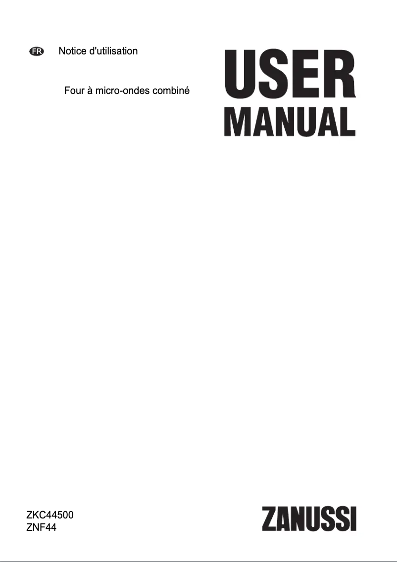 Página 1 del manual Manual de usuario Zanussi ZNF44