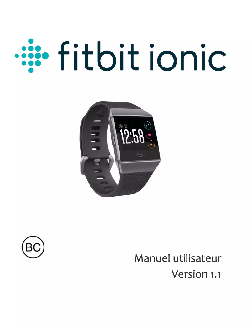 Page n°1 - Manuel utilisateur Fitbit IONIC