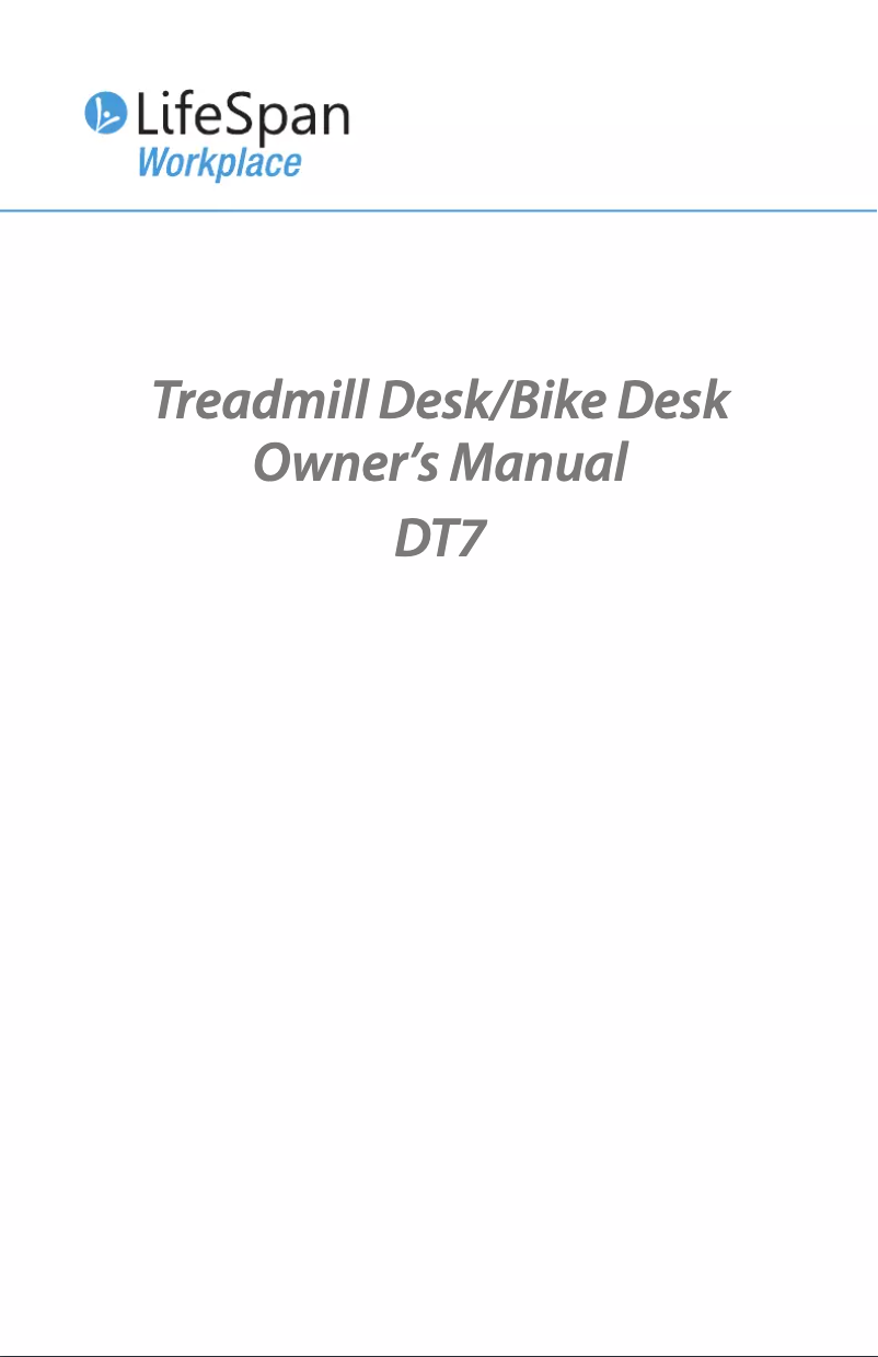 Página 1 del manual Manual de usuario LifeSpan TR5000-DT7