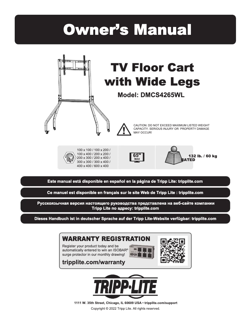 Image de la première page du manuel de l'appareil DMCS4265WL