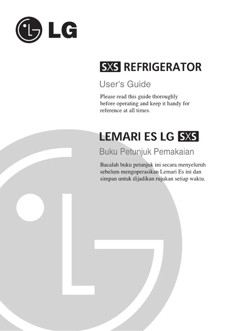 Page n°1 - Manuel utilisateur LG GR-P217LGL