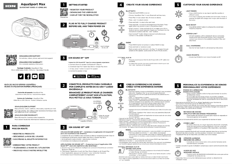 Image de la première page du manuel de l'appareil AquaSport Max