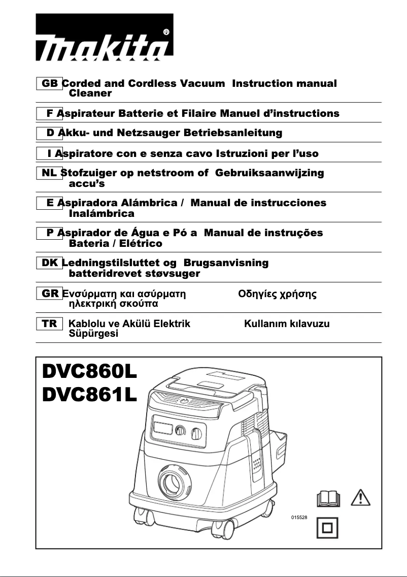 Page n°1 - Manuel utilisateur Makita DVC860L