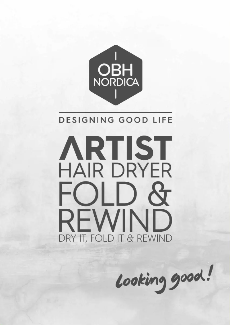 Página 1 del manual Manual de usuario OBH Nordica Artist Fold & Rewind 5164