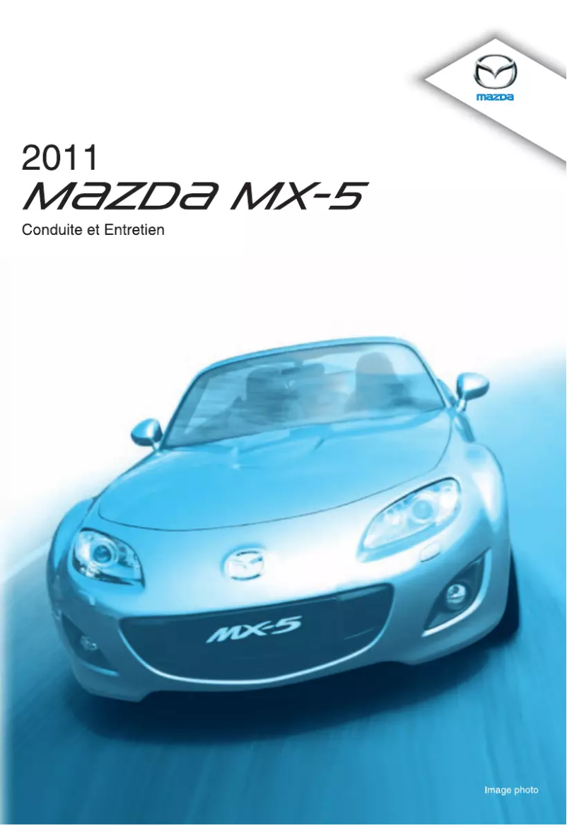 Image de la première page du manuel de l'appareil MX-5 (2011)