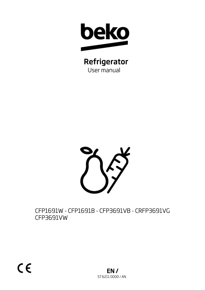 Image de la première page du manuel de l'appareil CRFP3691V