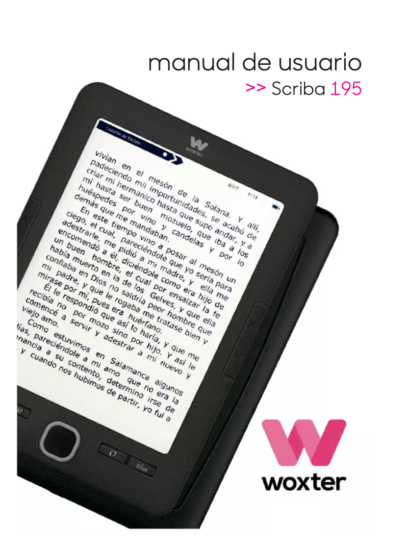Page n°1 - Manuel utilisateur Woxter Scriba 195