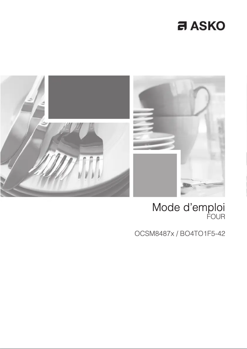 Page 1 de la notice Fiche technique Asko OCSM8487B