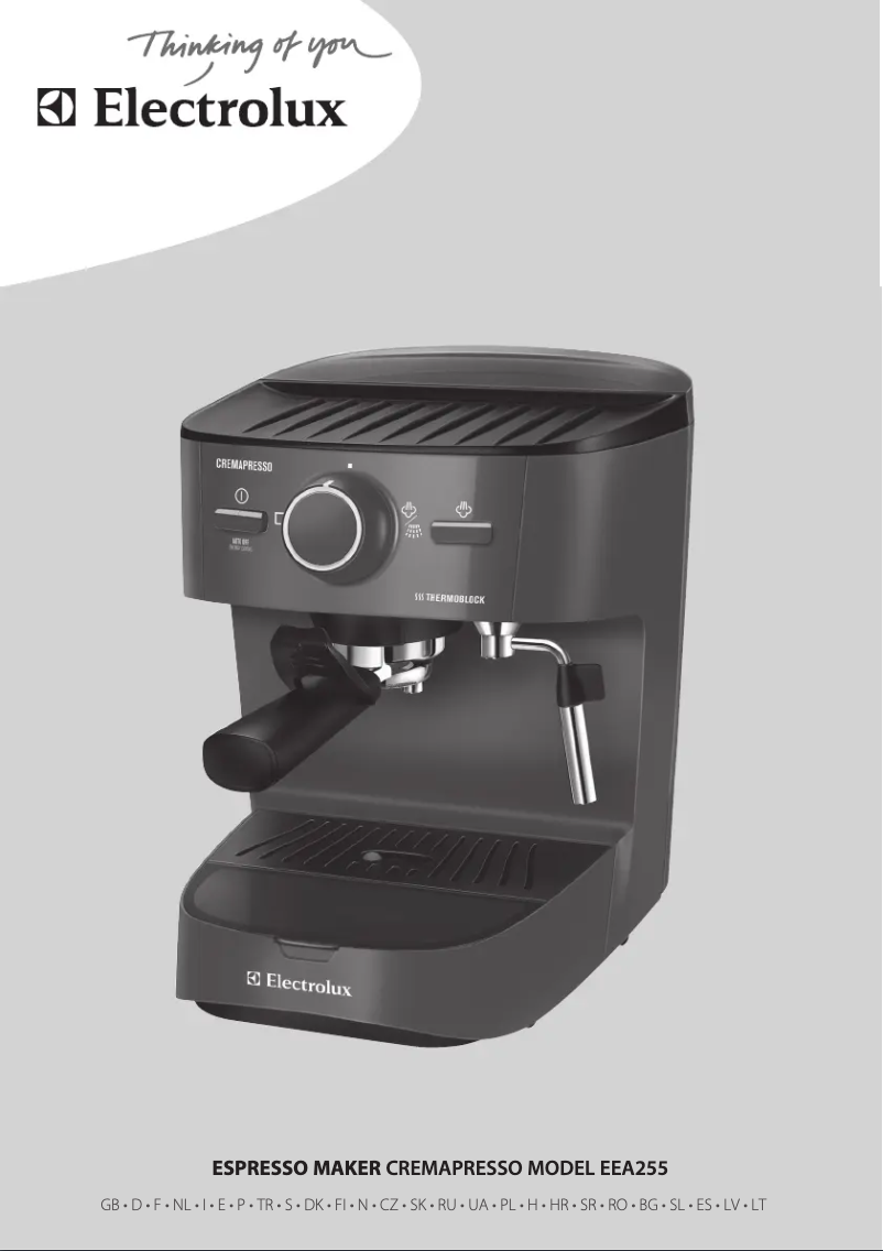 Page n°1 - Manuel utilisateur Electrolux EEA255