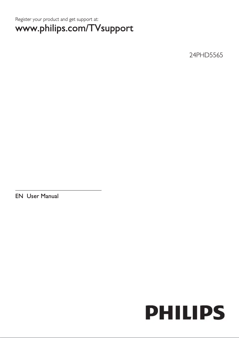 Image de la première page du manuel de l'appareil 24PHD5565