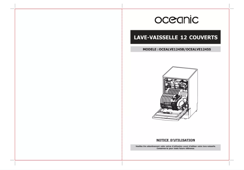 Page 1 de la notice Manuel utilisateur Oceanic OCEALVE1245B