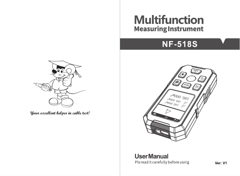 Page 1 de la notice Manuel utilisateur Noyafa NF-518S
