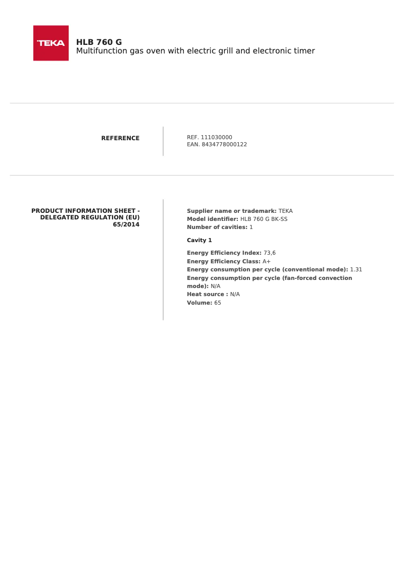 Image de la première page du manuel de l'appareil HLB 760 G