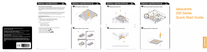 Image de la première page du manuel de l'appareil Ideacentre 200