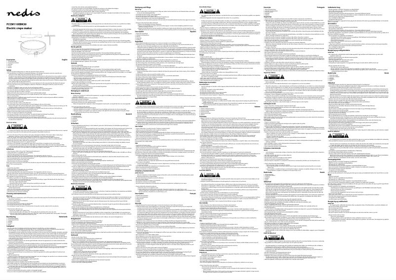 Page 1 de la notice Manuel utilisateur Nedis FCCM110EBK30