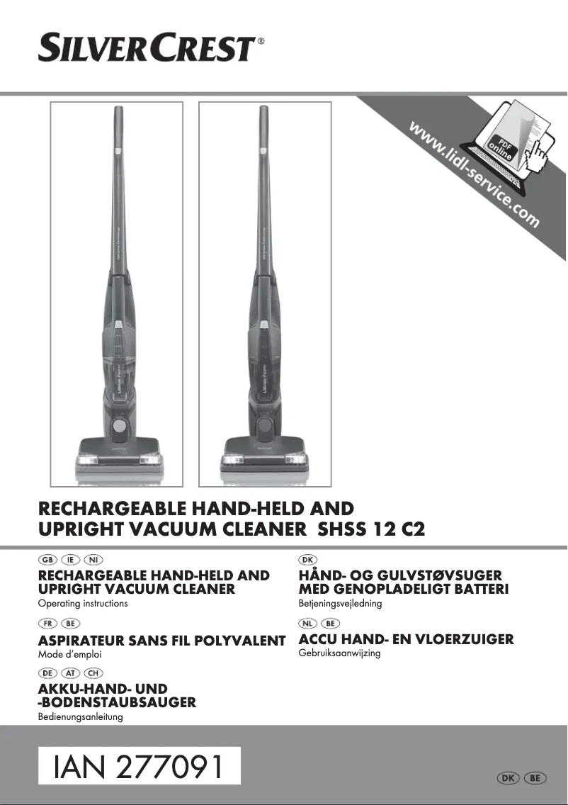 Page 1 de la notice Manuel utilisateur SilverCrest SHSS 12 C2