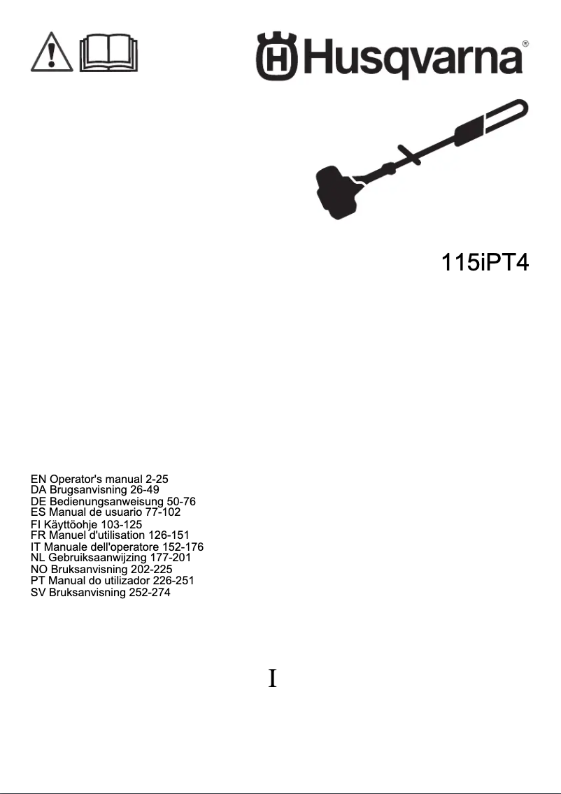 Image de la première page du manuel de l'appareil 115iPT4