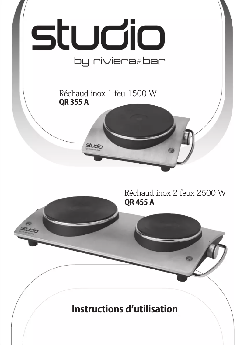 Image de la première page du manuel de l'appareil QR355A