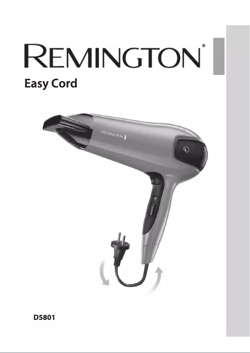 Page 1 de la notice Manuel utilisateur Remington Easy Cord D5801