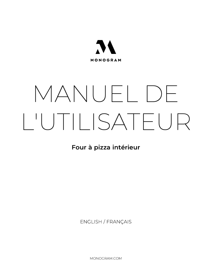 Page n°1 - Manuel utilisateur Monogram ZEP30FRSS