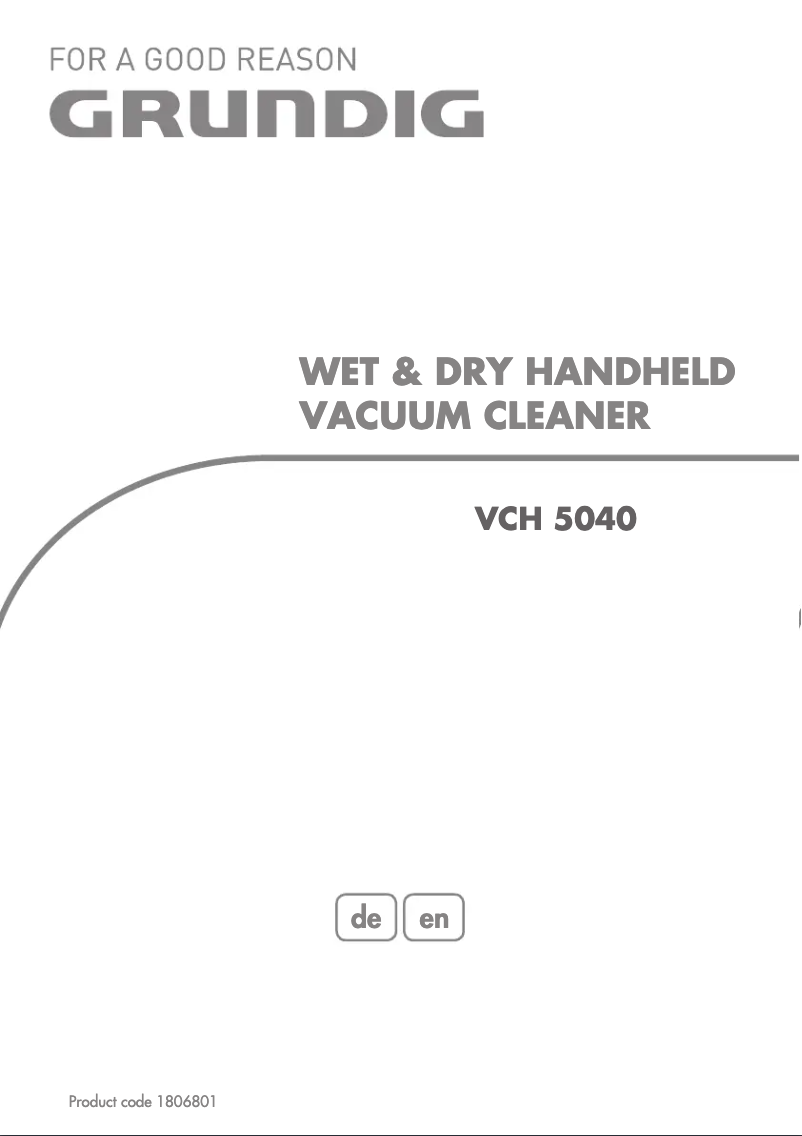 Page n°1 - Manuel utilisateur Grundig Little Guard VCH 5040