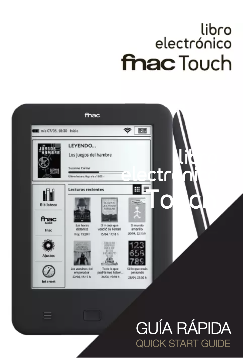 Page 1 de la notice Manuel utilisateur bq Fnac Touch