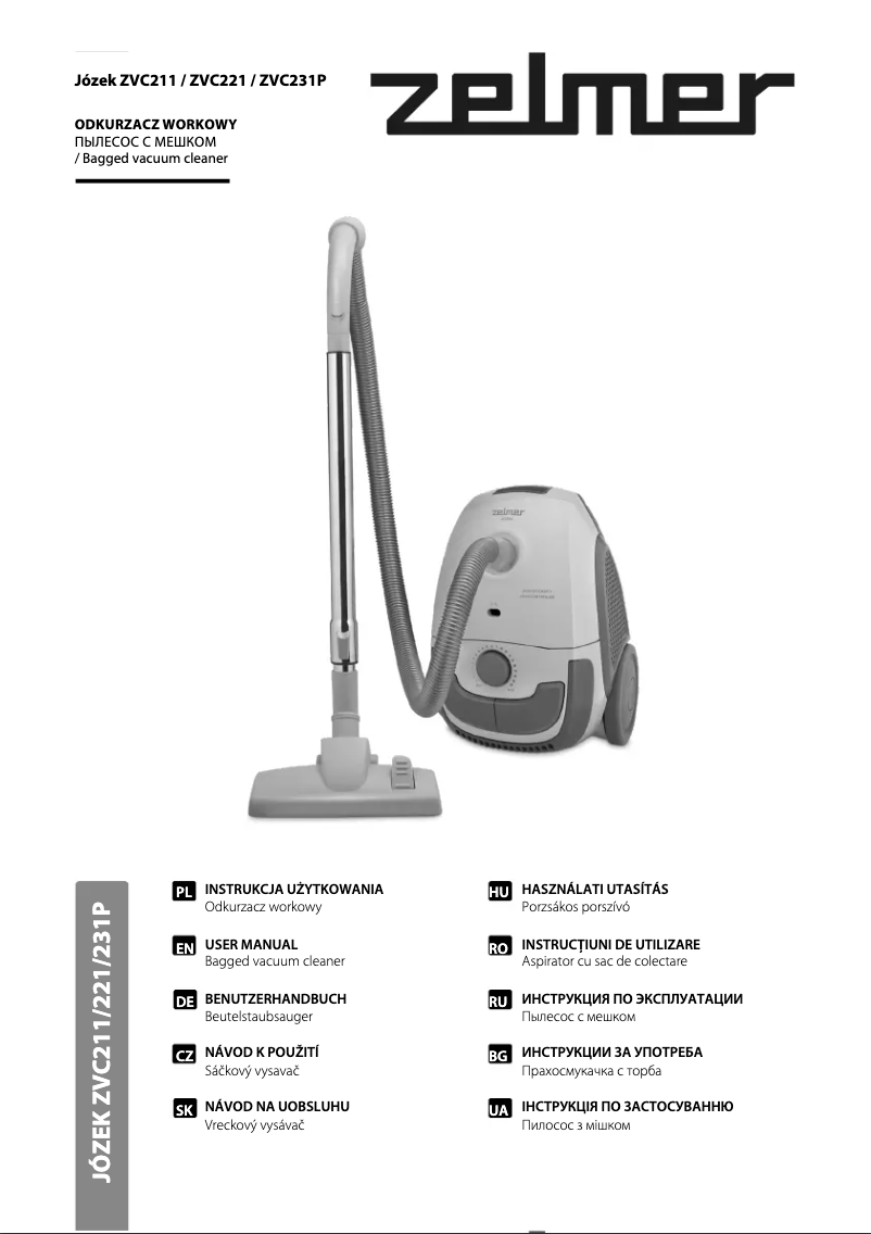 Image de la première page du manuel de l'appareil Józek ZVC231P