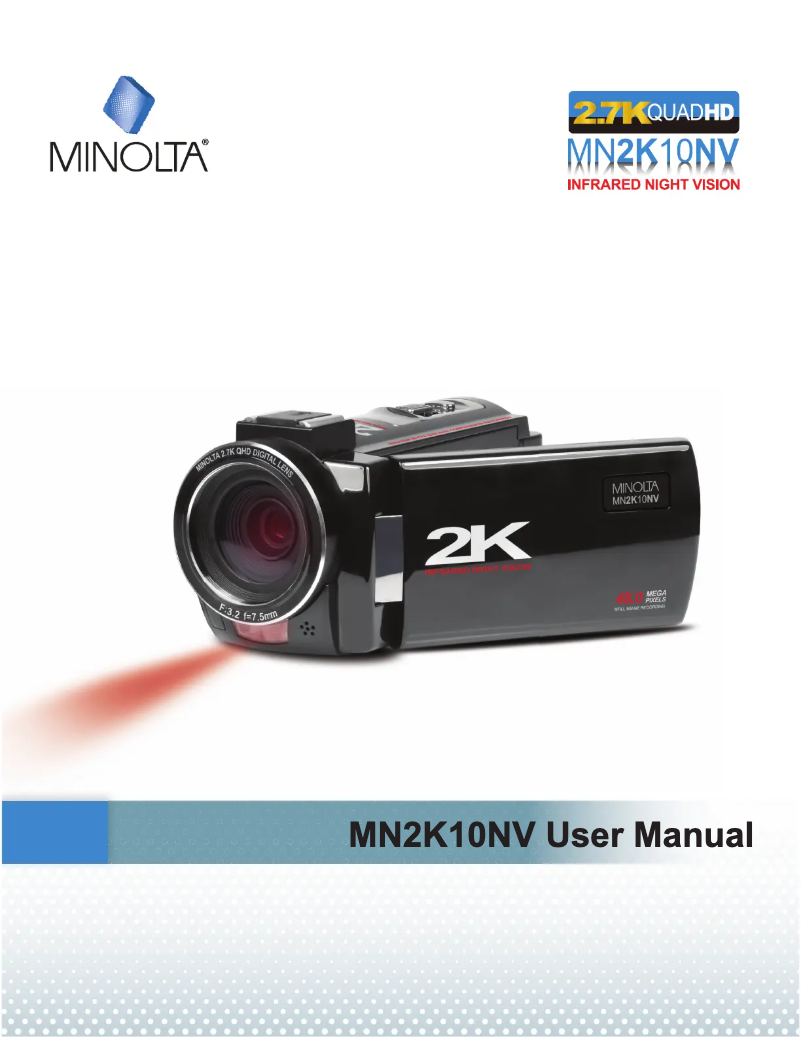 Page n°1 - Manuel utilisateur Minolta MN2K10NV