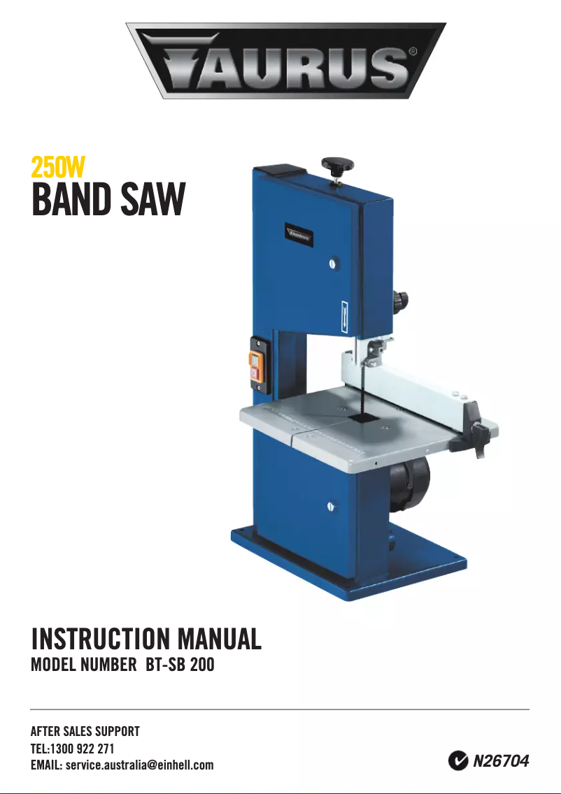 Page n°1 - Manuel utilisateur Taurus BT-SB 200