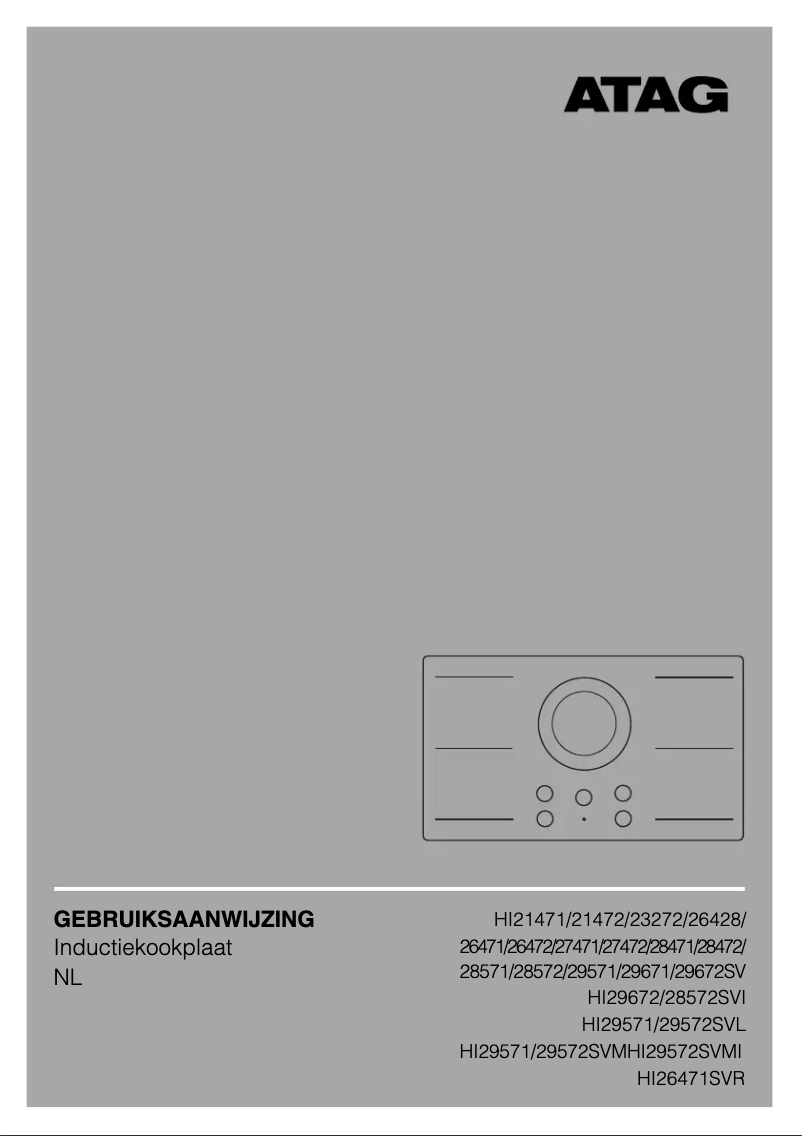 Page 1 de la notice Manuel utilisateur Atag HI26471SV