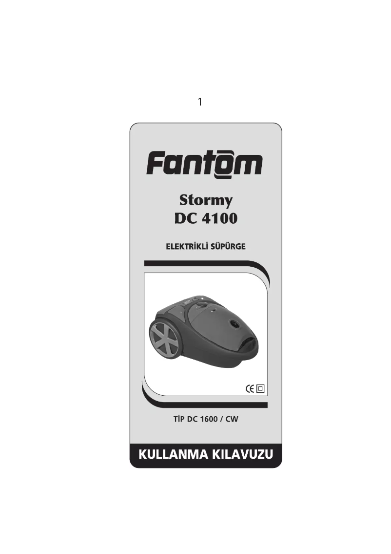 Page 1 de la notice Manuel utilisateur Fantom Stormy DC 4100
