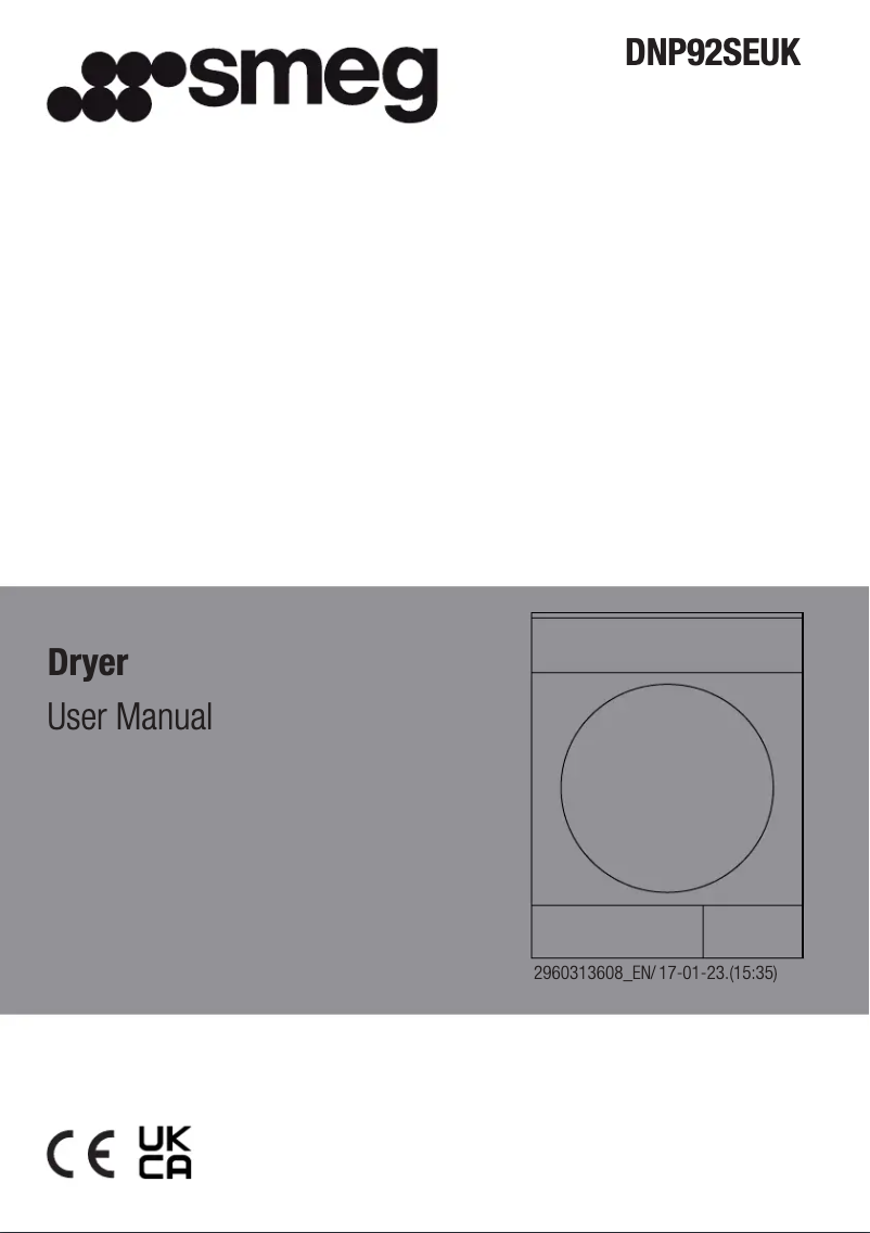 Page 1 de la notice Manuel utilisateur Smeg DNP92SEUK