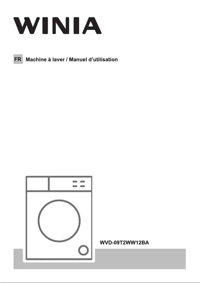 Page n°1 - Manuel utilisateur Winia WVD-09T2WW12BA