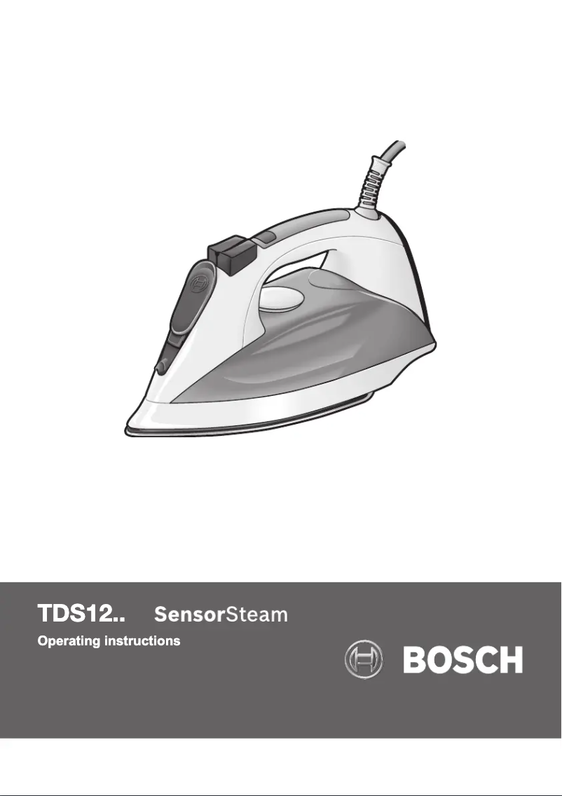 Page n°1 - Manuel utilisateur Bosch SensorSteam Power TDS1220GB
