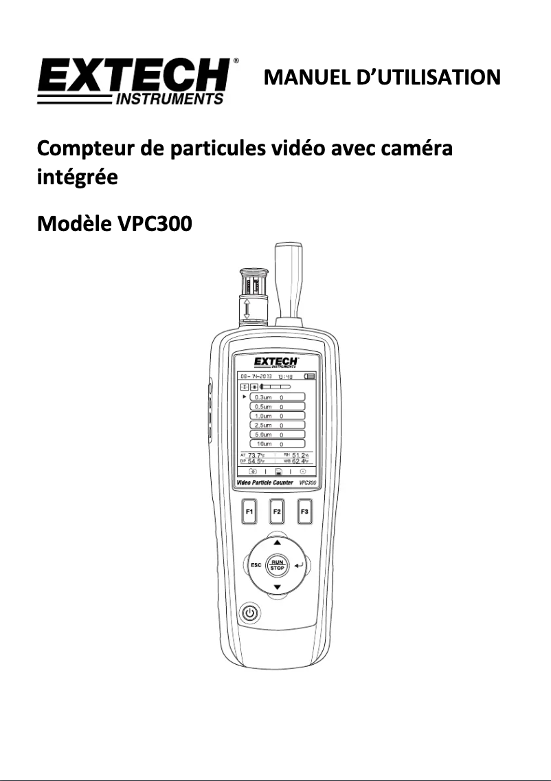 Image de la première page du manuel de l'appareil VPC300