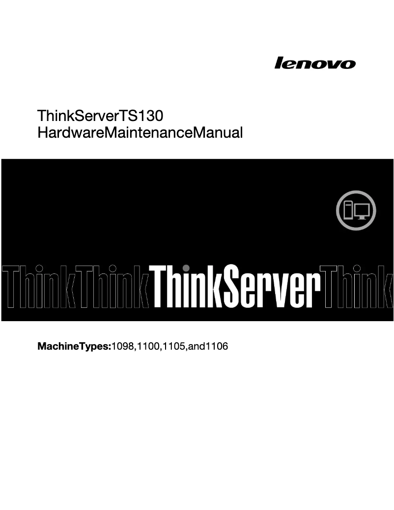 Image de la première page du manuel de l'appareil ThinkServer TS130