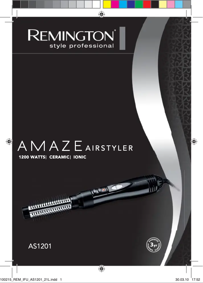 Page 1 de la notice Manuel utilisateur Remington AS1201