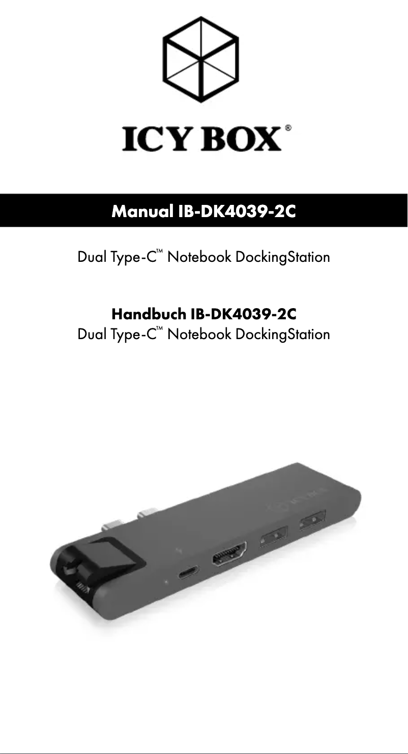 Page n°1 - Manuel utilisateur Raidsonic IB-DK4039-2C