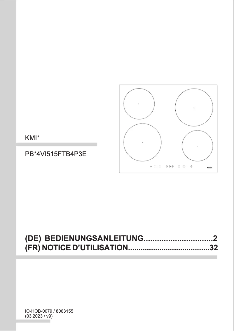 Image de la première page du manuel de l'appareil KMI 63302 F