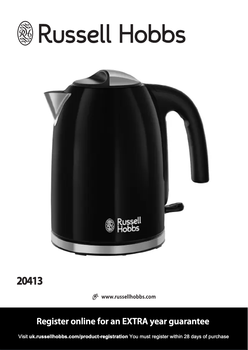 Página 1 del manual Manual de usuario Russell Hobbs Colours Plus 20413