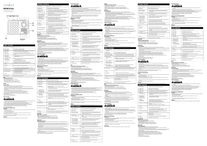 Image de la première page du manuel de l'appareil RDFM1310WT