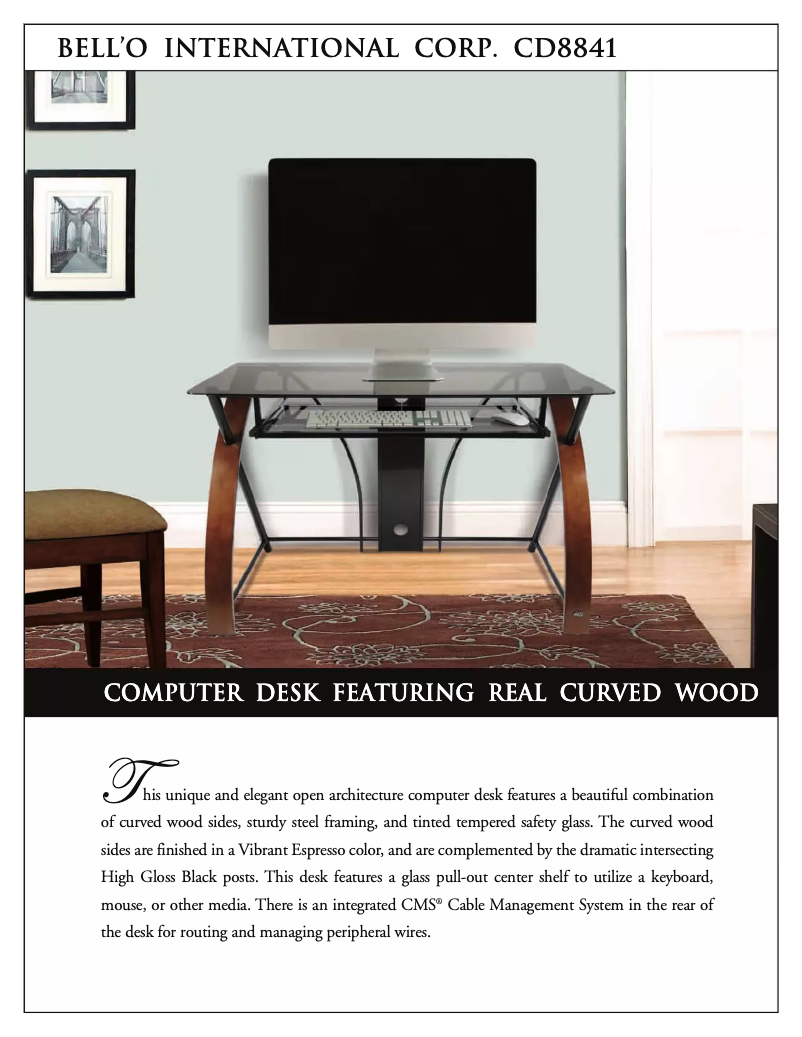 Página 1 del manual Folleto Bell'O CD8841