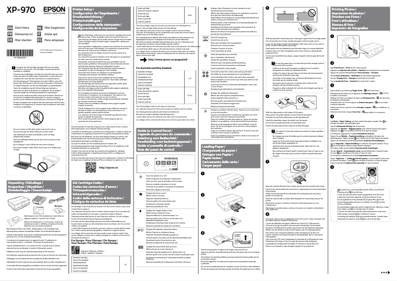 Image de la première page du manuel de l'appareil Expression Photo XP-970