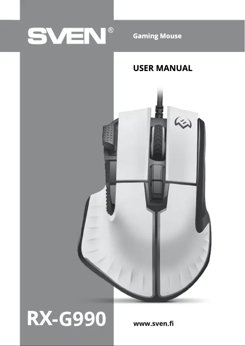 Page 1 of the manual User Manual Sven RX-G990