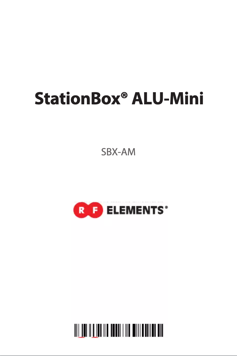 Image de la première page du manuel de l'appareil StationBox SBX-AM